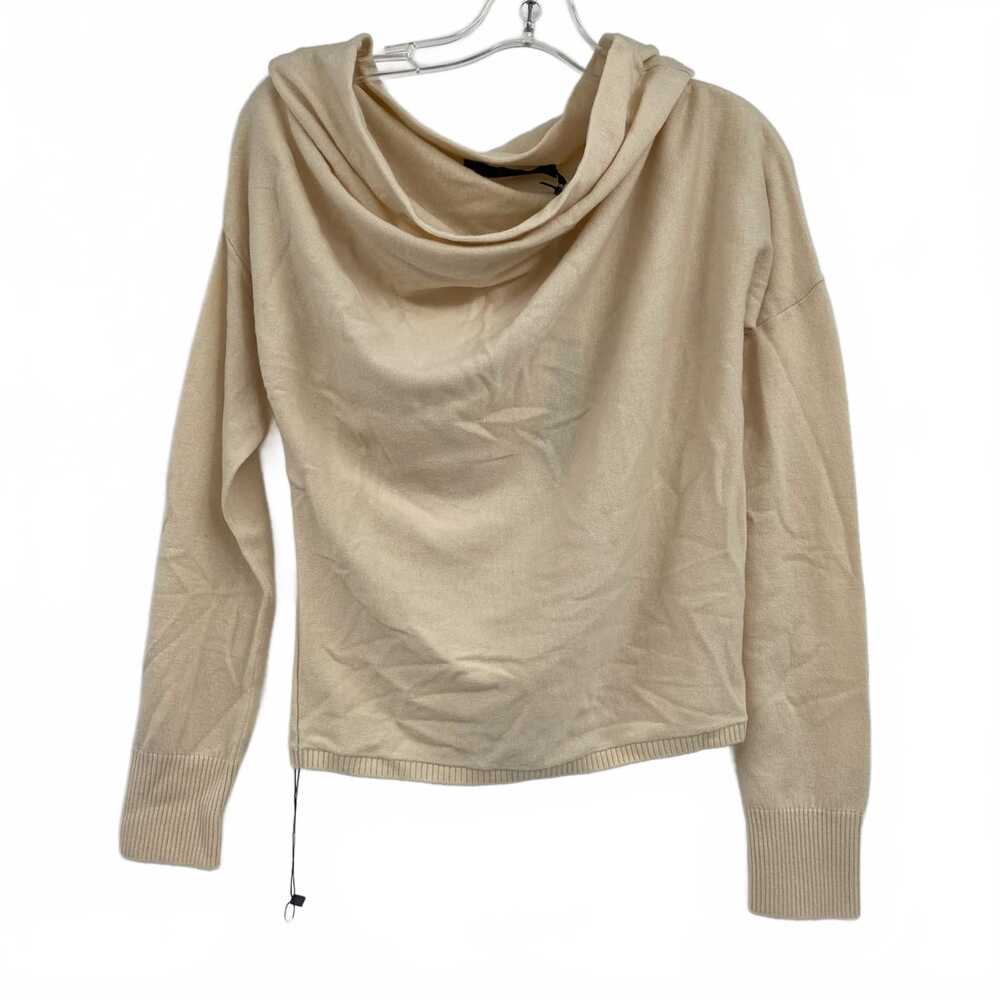 House of Harlow 1960 Beige Patricia Cowl Neck Sweater | Womens M